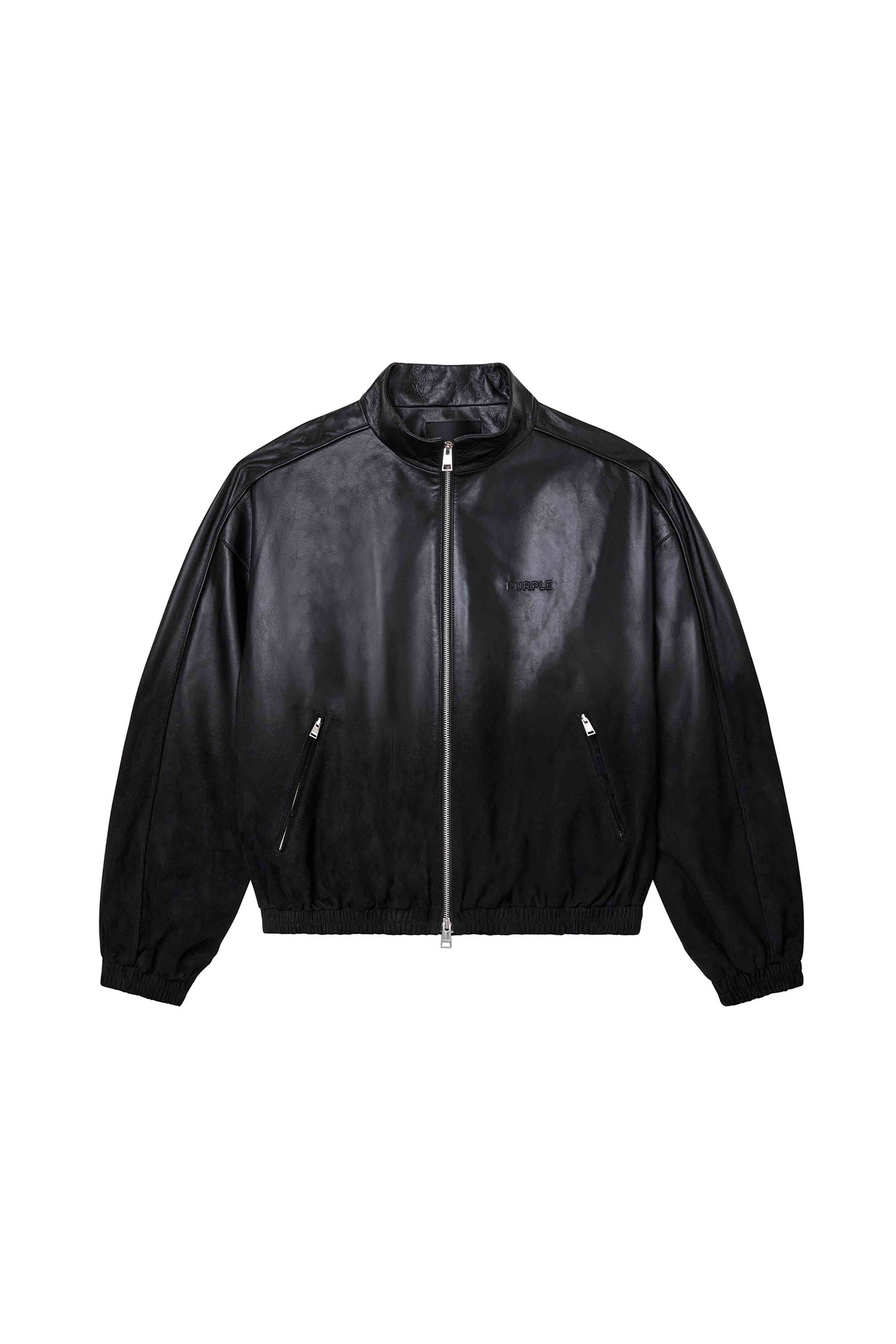 Leather Track Jacket