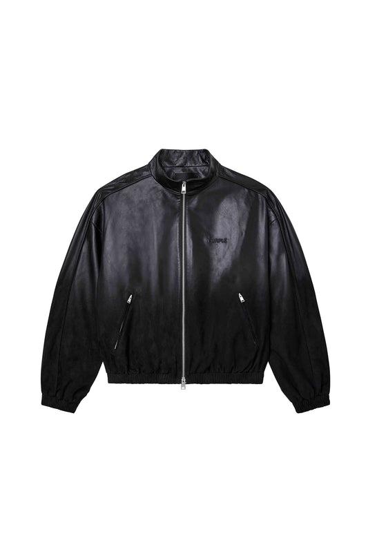 Leather Track Jacket