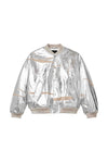 Leather Ovs Bomber Jacket