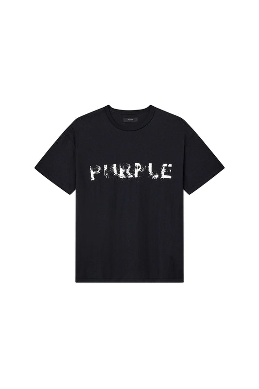 Powder Tee regular fit textured jersey shirt with puff screen print.