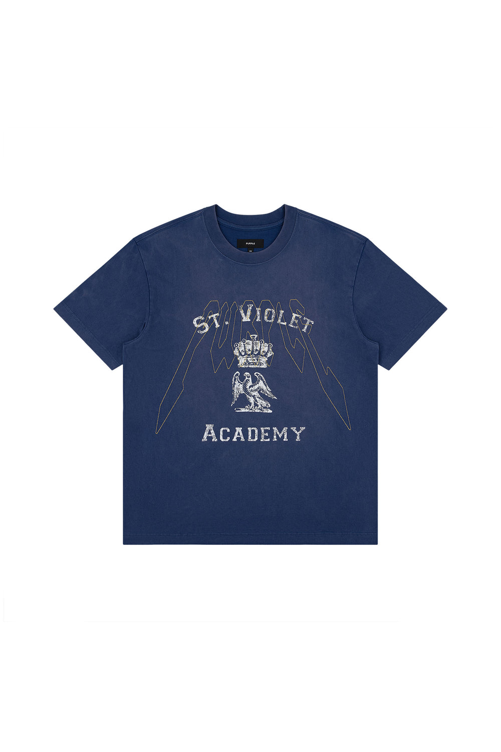 St. Violet Crystals Tee, regular fit, heavyweight jersey, 100% cotton, various sizes available.