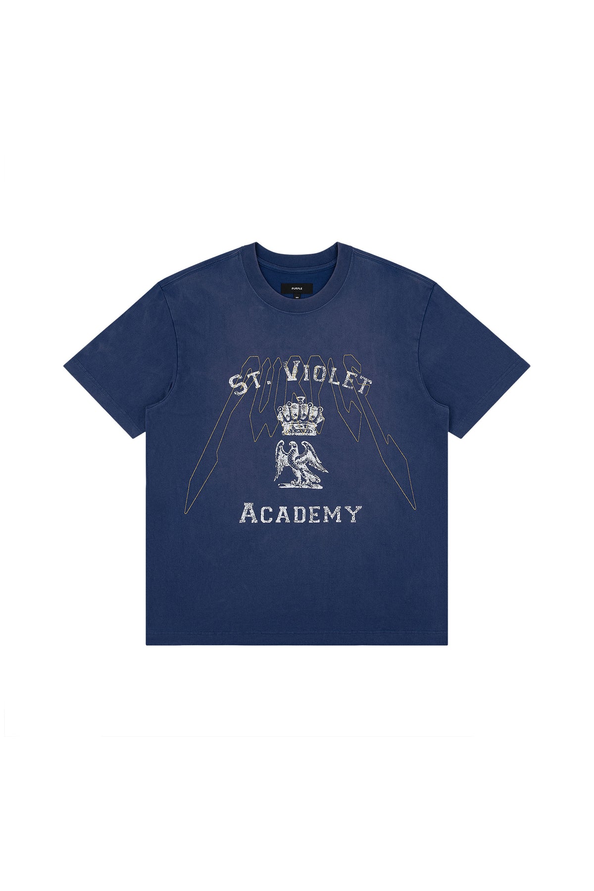 St. Violet Crystals Tee, regular fit, heavyweight jersey, 100% cotton, various sizes available.