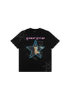 Stars Tee in Purple, regular fit, 100% cotton, features screen and digital print.