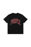 Arched Outlined Tee in black, 100% cotton, available in various sizes from XS to 3XL.