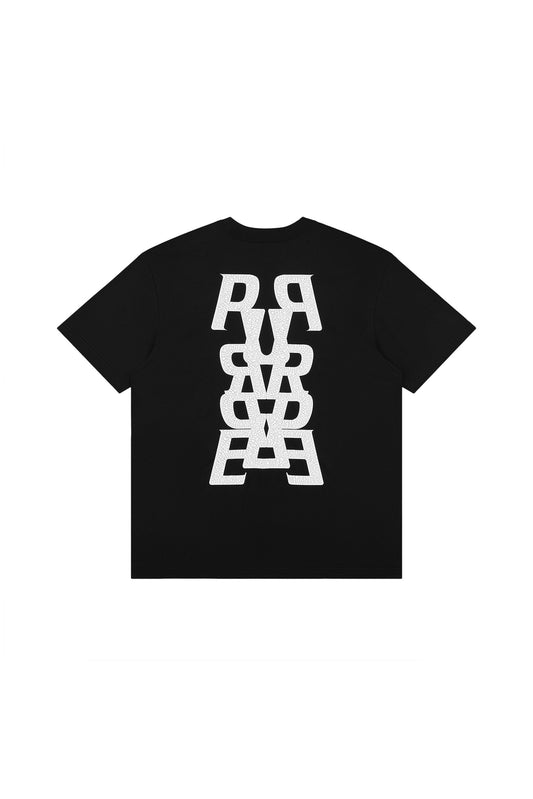Mirror Vision Tee in regular fit with crackle print, available in sizes XS to 3XL.
