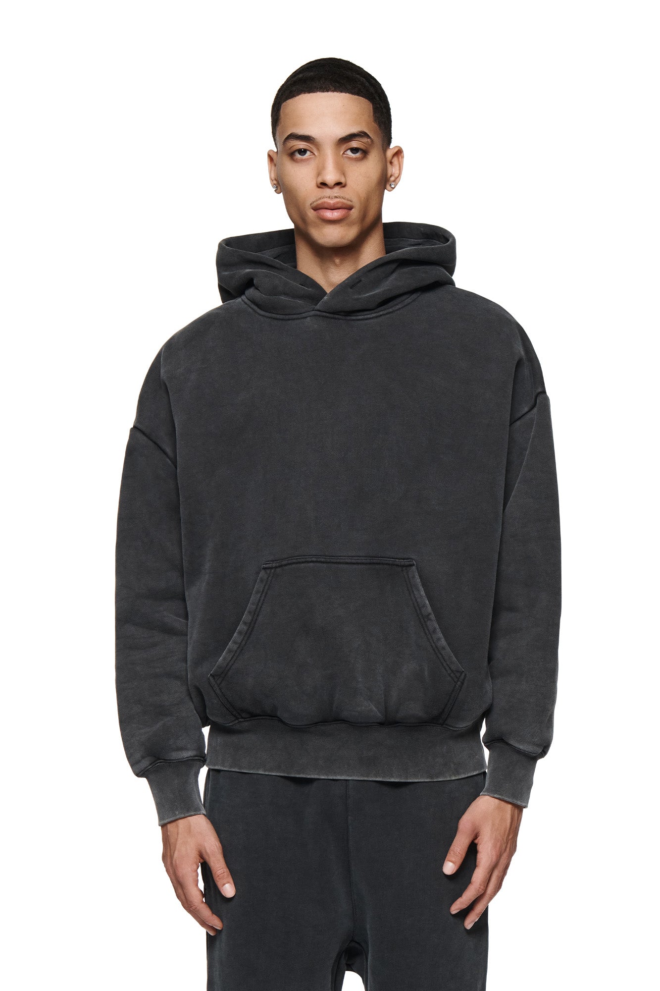 Heavyweight Pullover Hoodie - Washed Black