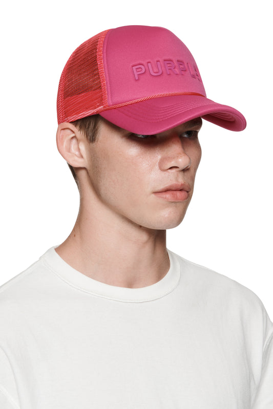 P902 SILICONE FOAM TRUCKER HAT - Pink
