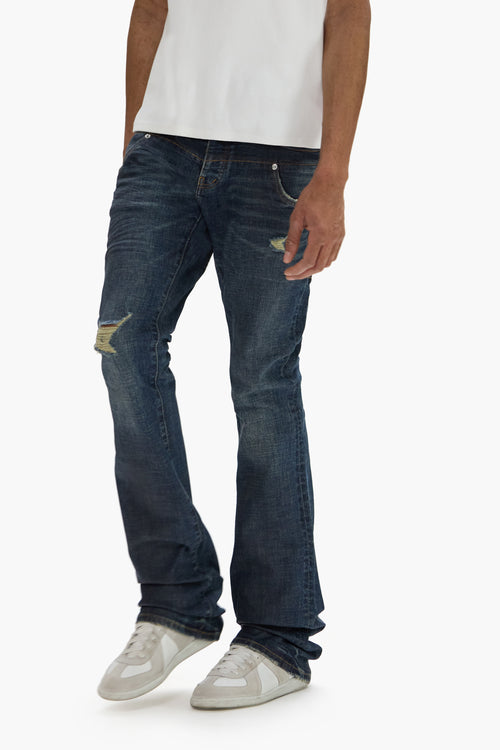 P072 Rinse Coated Double Waist
