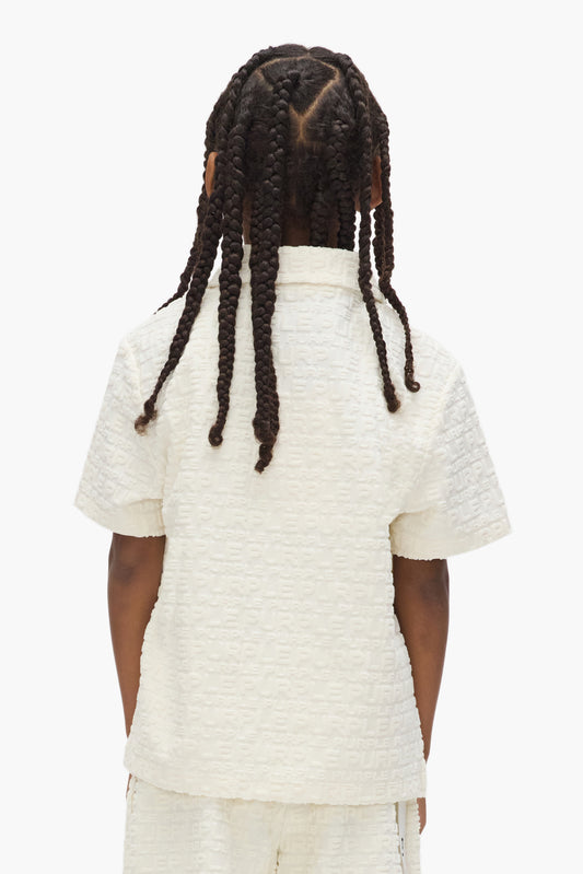 Kids' Wordmark Repeat Terry Polo