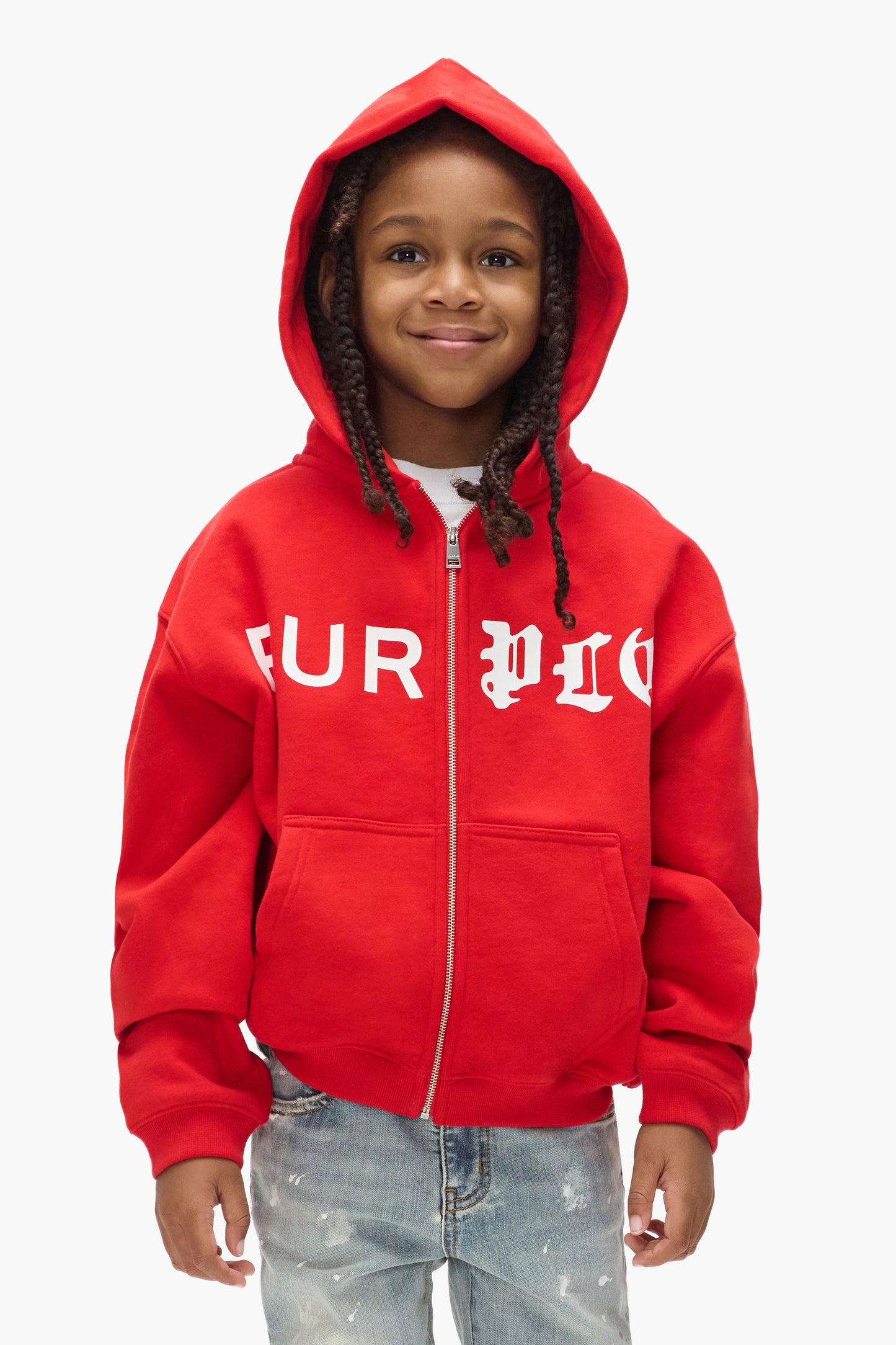 Kids' Half & Half Zip Up Hoodie
