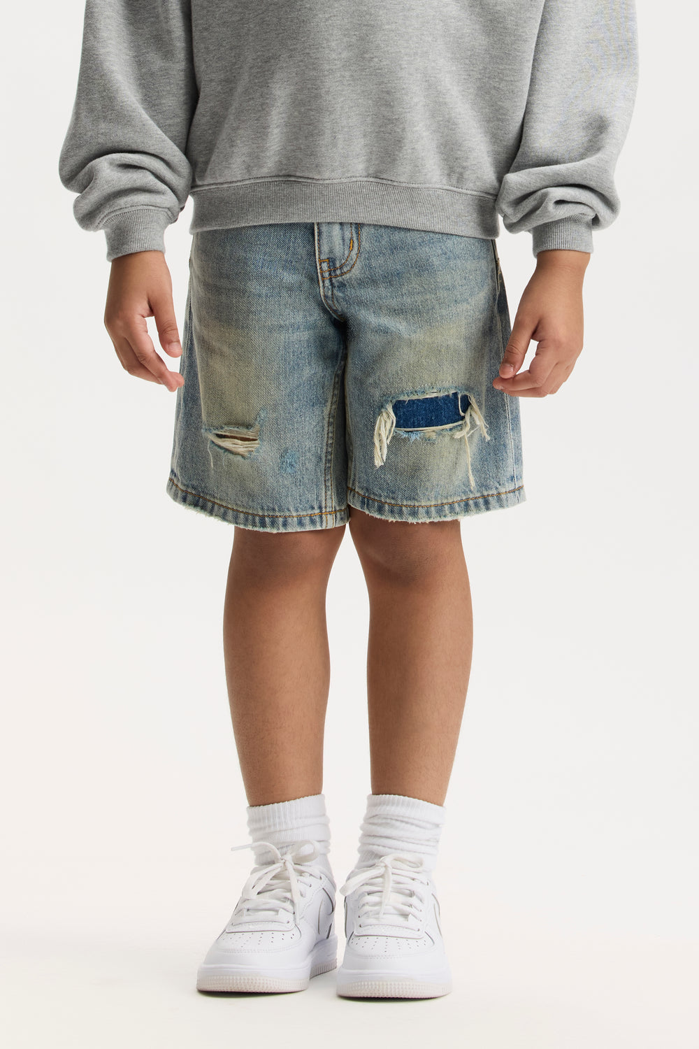 Kids' Faros Rip Patched Shorts
