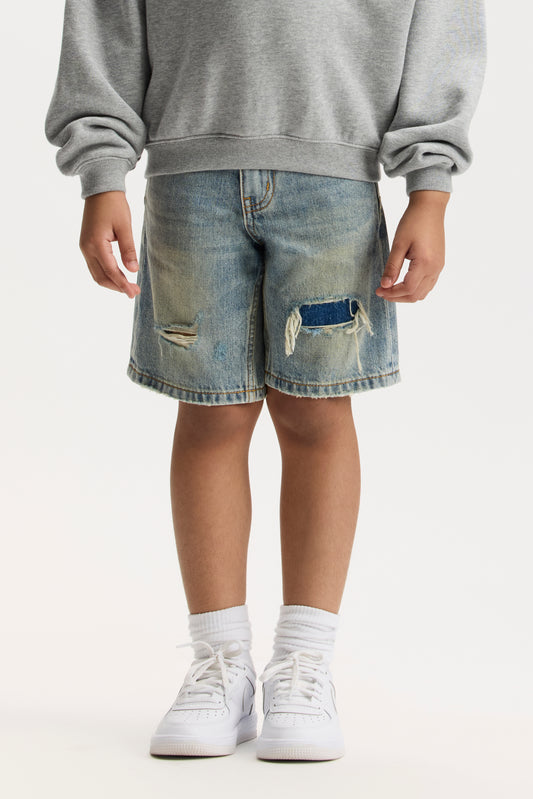 Kids' Faros Rip Patched Shorts