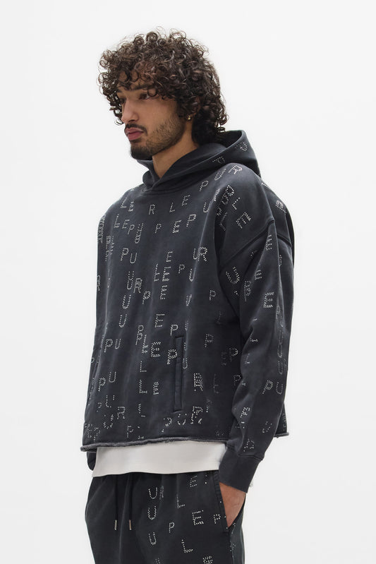 Studded Sequin Hoodie