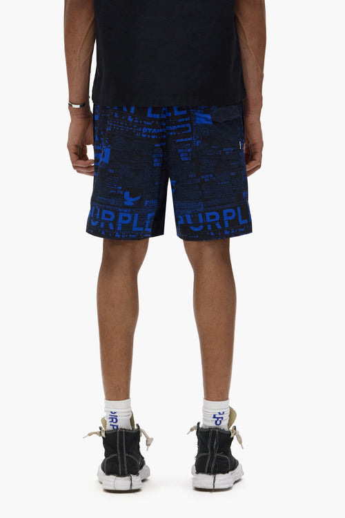 Newsprint All Around Shorts