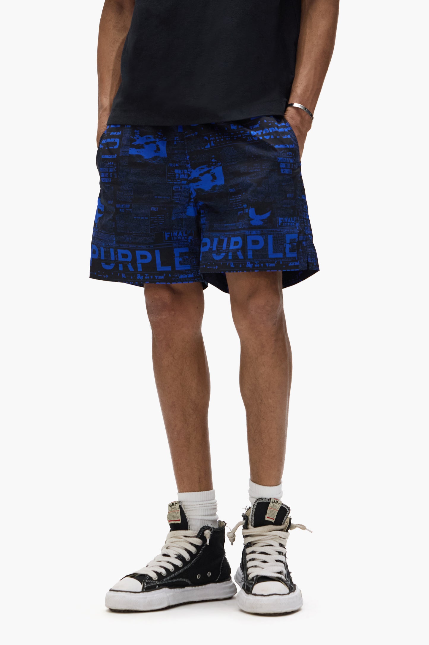 Newsprint All Around Shorts