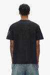 Headbanger Tee, regular fit, 100% cotton, textured jersey, acid wash, PP spray.