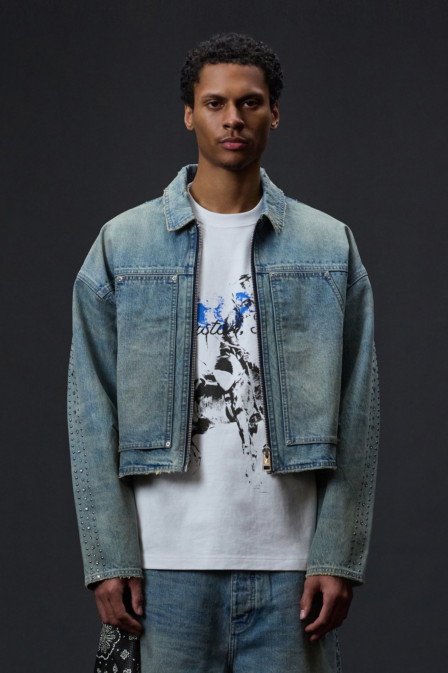 Embellished Carpenter Jacket