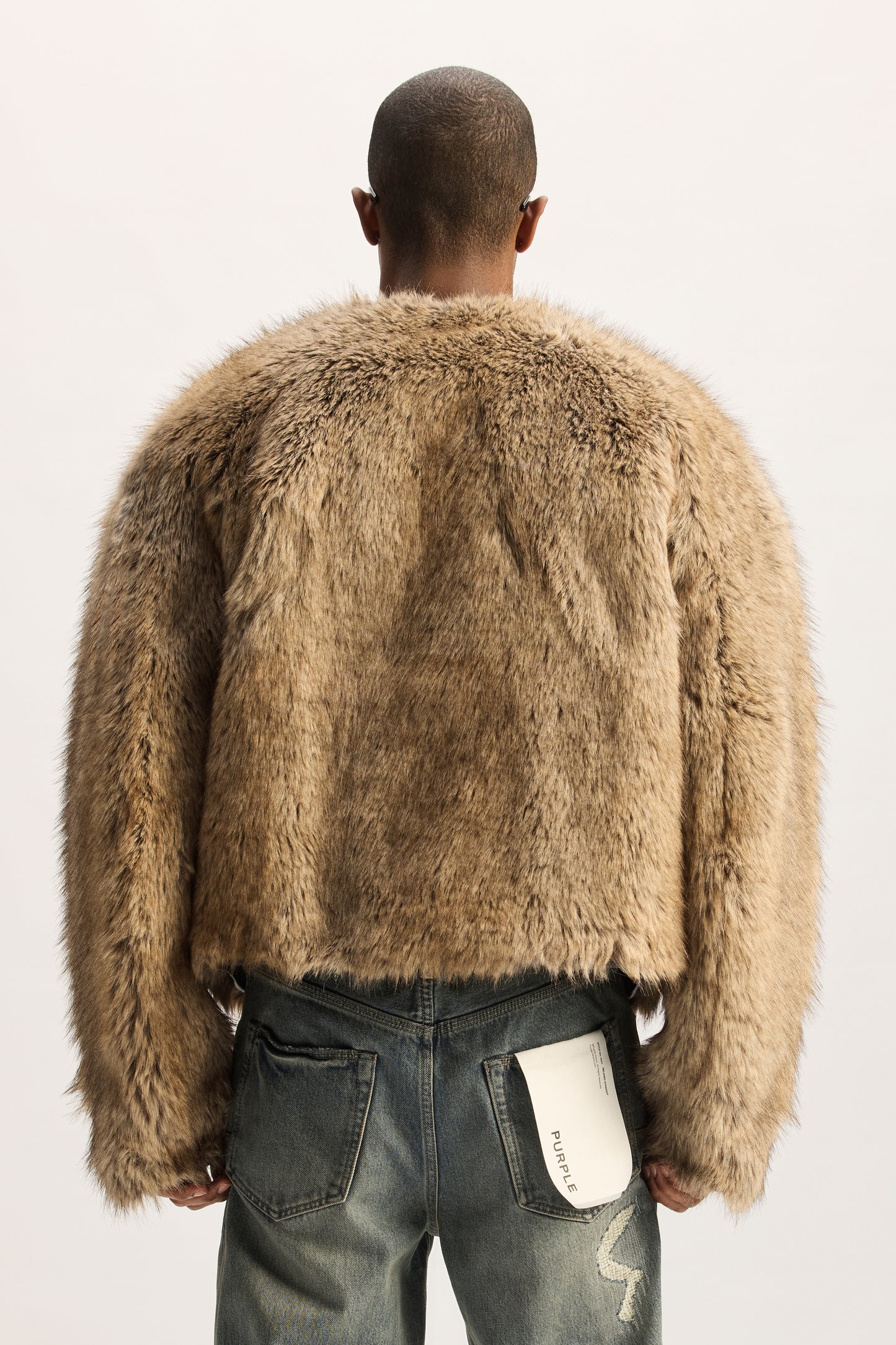 Reversible Fur Denim Jacket