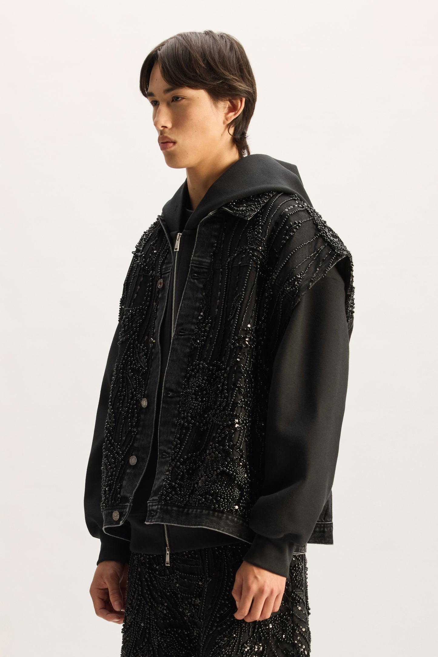 Mesh Embellished Vest