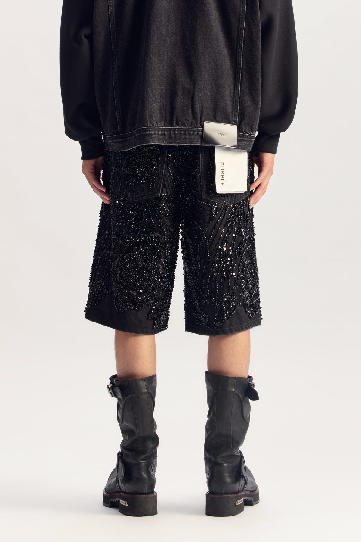 P070 Mesh Embellishment Short