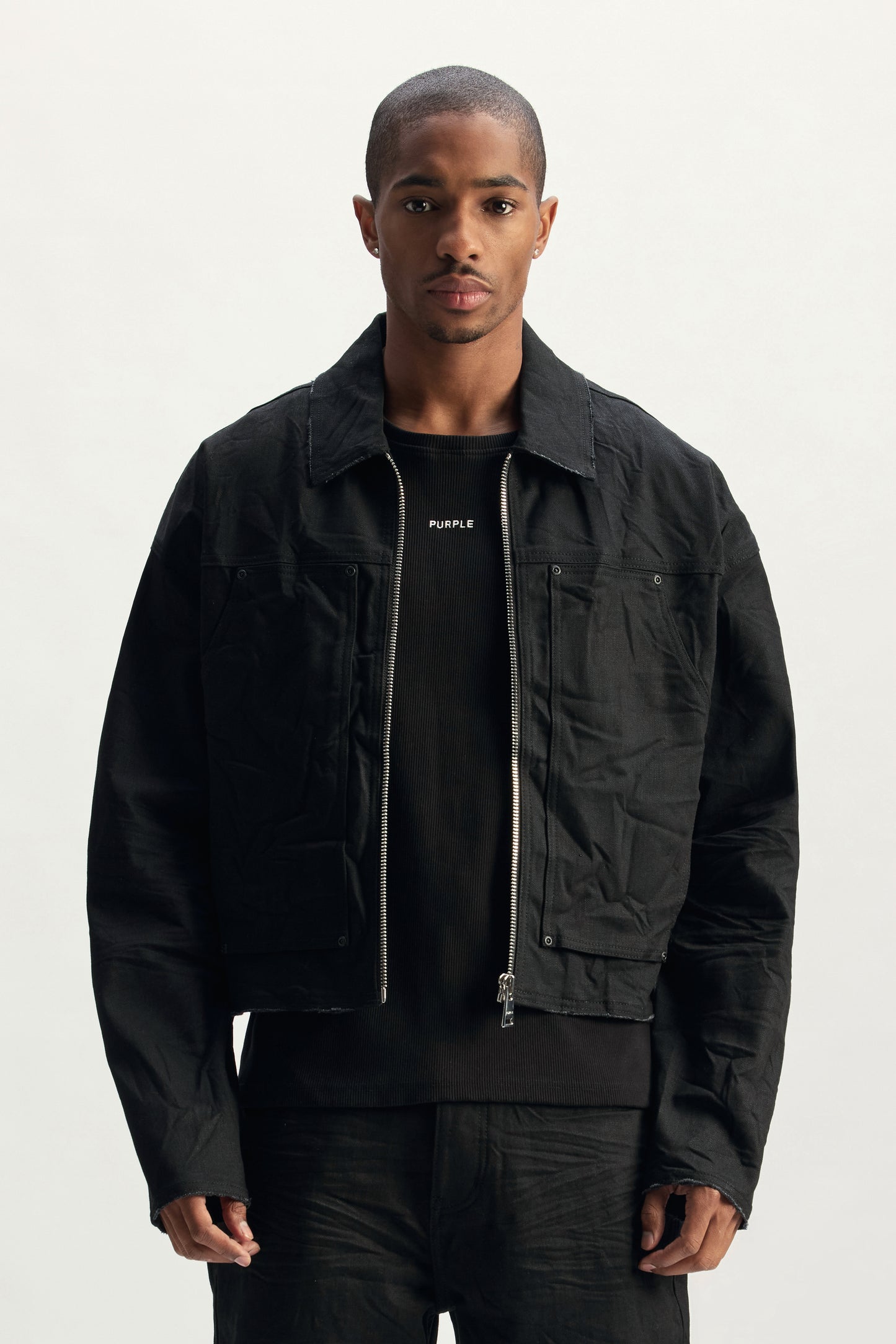 Black Raw Carpenter Jacket