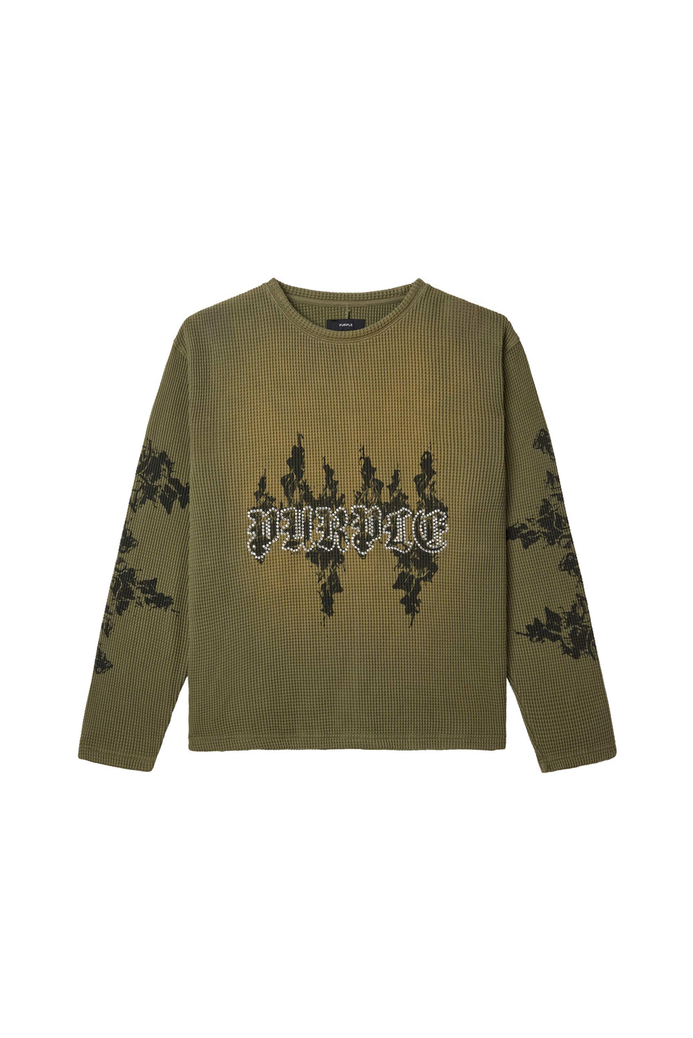 Gothic Flames Waffle Knit Shirt