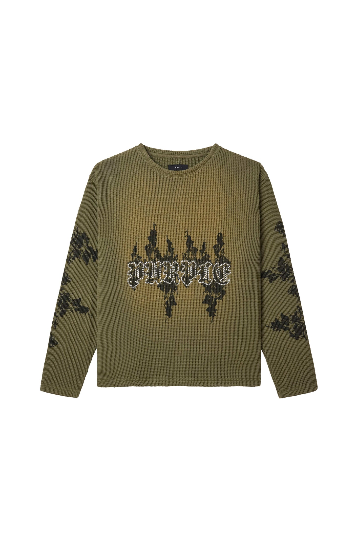 Gothic Flames Waffle Knit Shirt