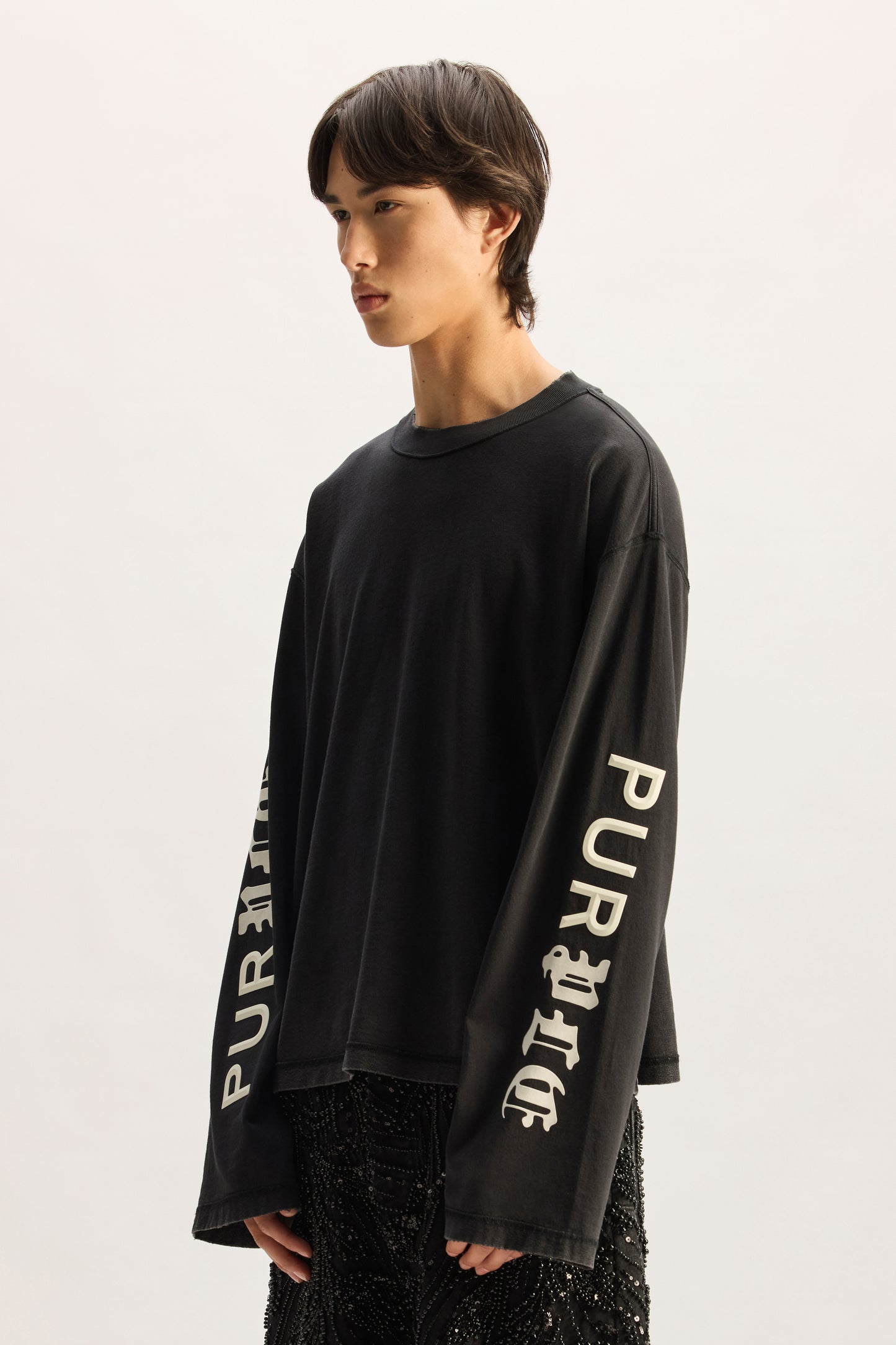 Half & Half Wide Long Sleeve