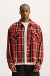 Cropped Flannel Shirt