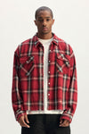 Cropped Flannel Shirt