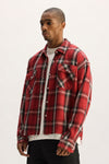 Cropped Flannel Shirt