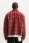 Cropped Flannel Shirt