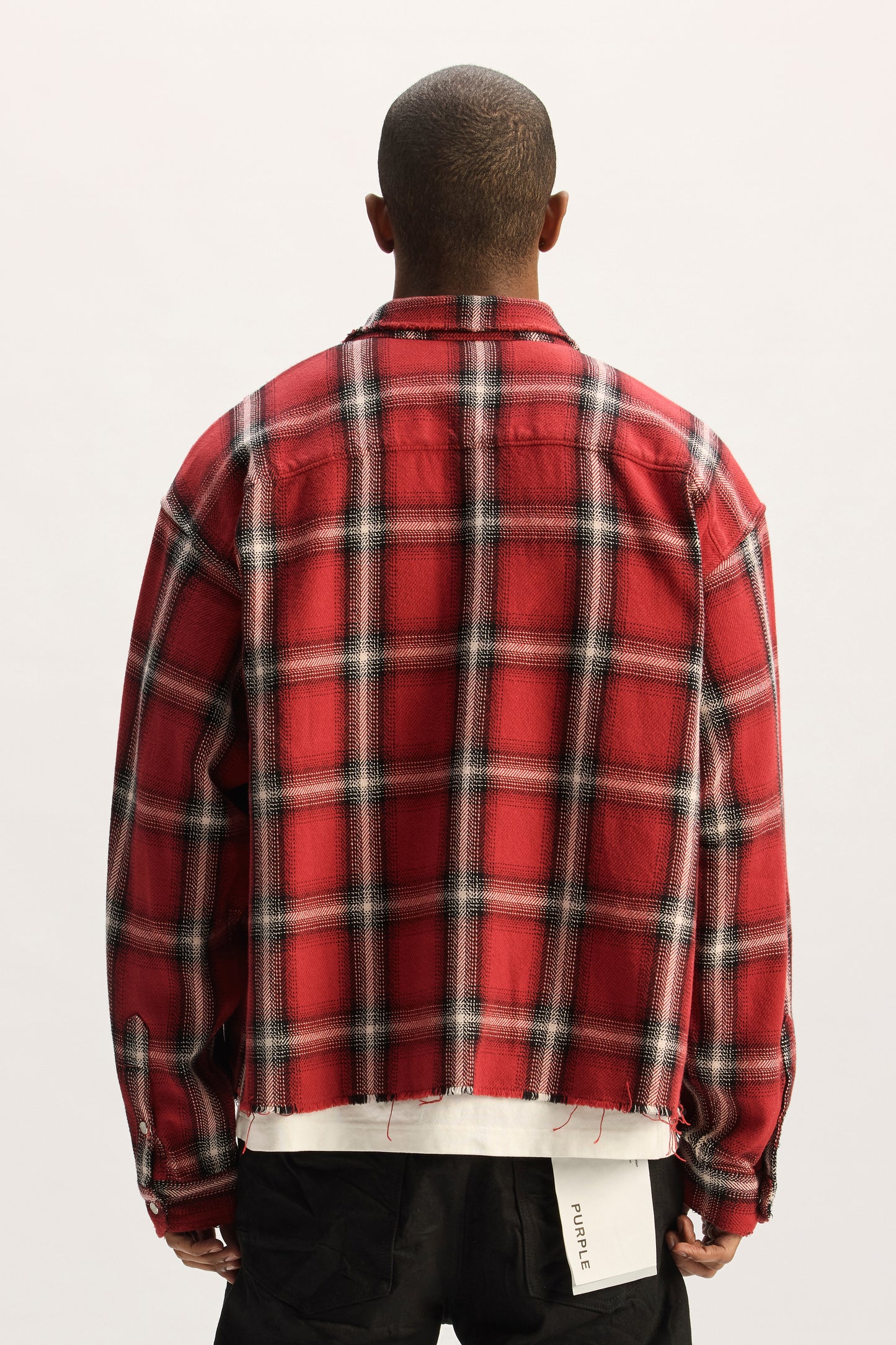 Cropped Flannel Shirt
