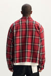 Cropped Flannel Shirt
