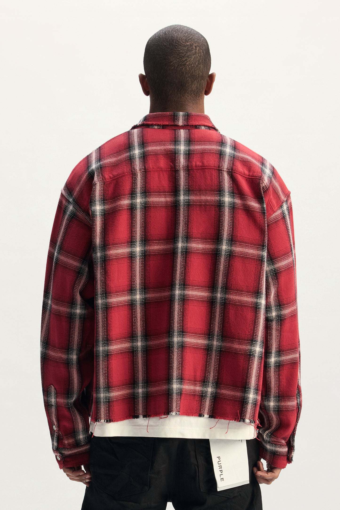 Cropped Flannel Shirt