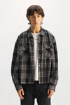 Cropped Flannel Shirt
