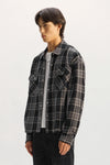 Cropped Flannel Shirt