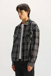 Cropped Flannel Shirt