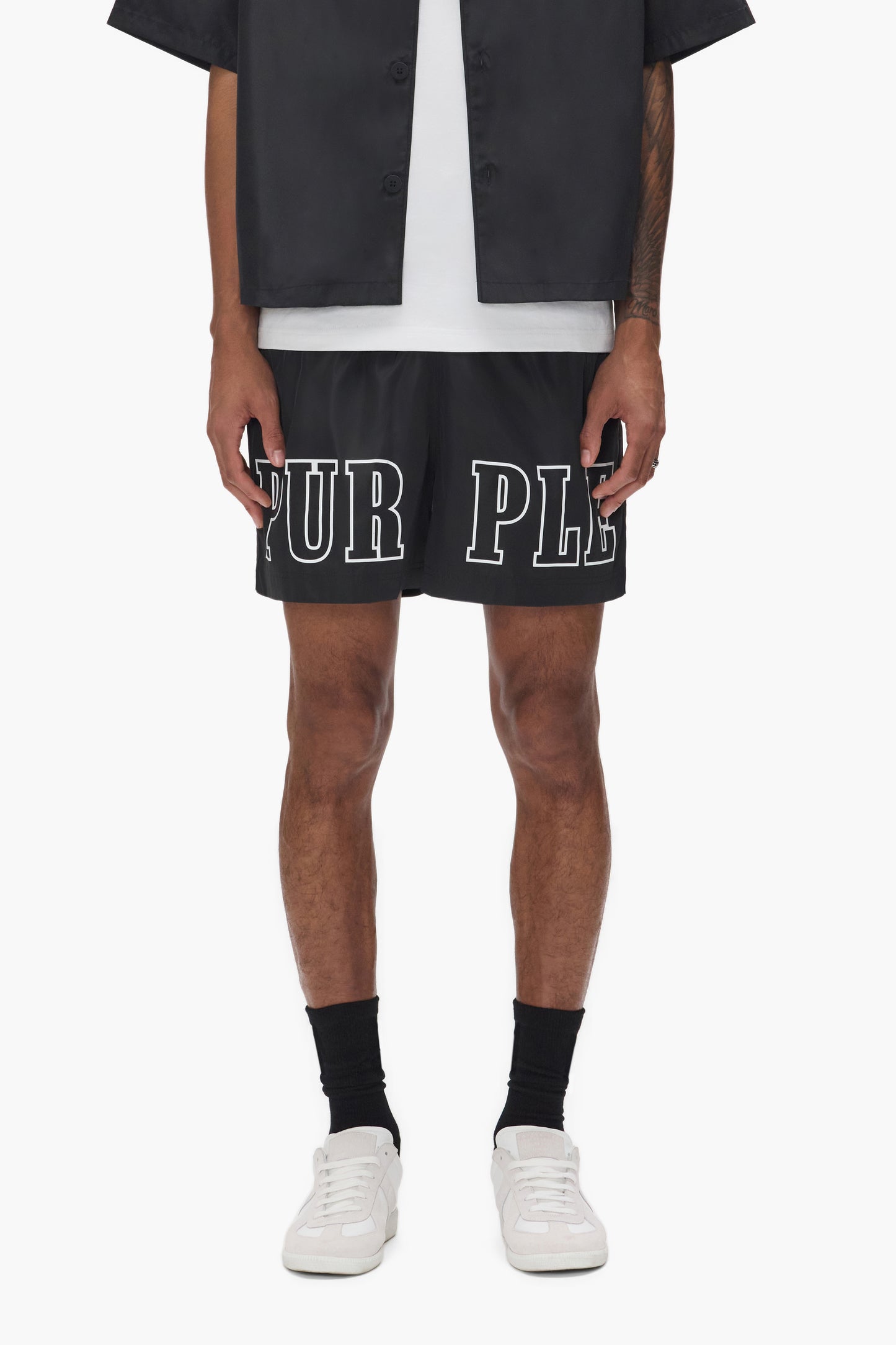 Wordmark Outline Swim Short