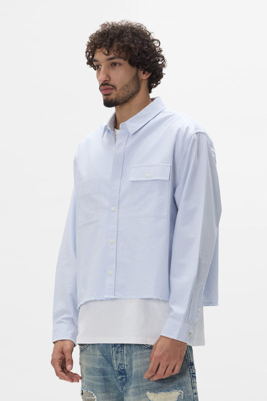 Cropped Poplin Shirt