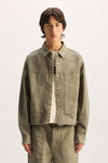 Cropped Twill Shirt