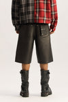 Leather Bonded Short