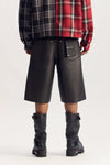 Leather Bonded Short