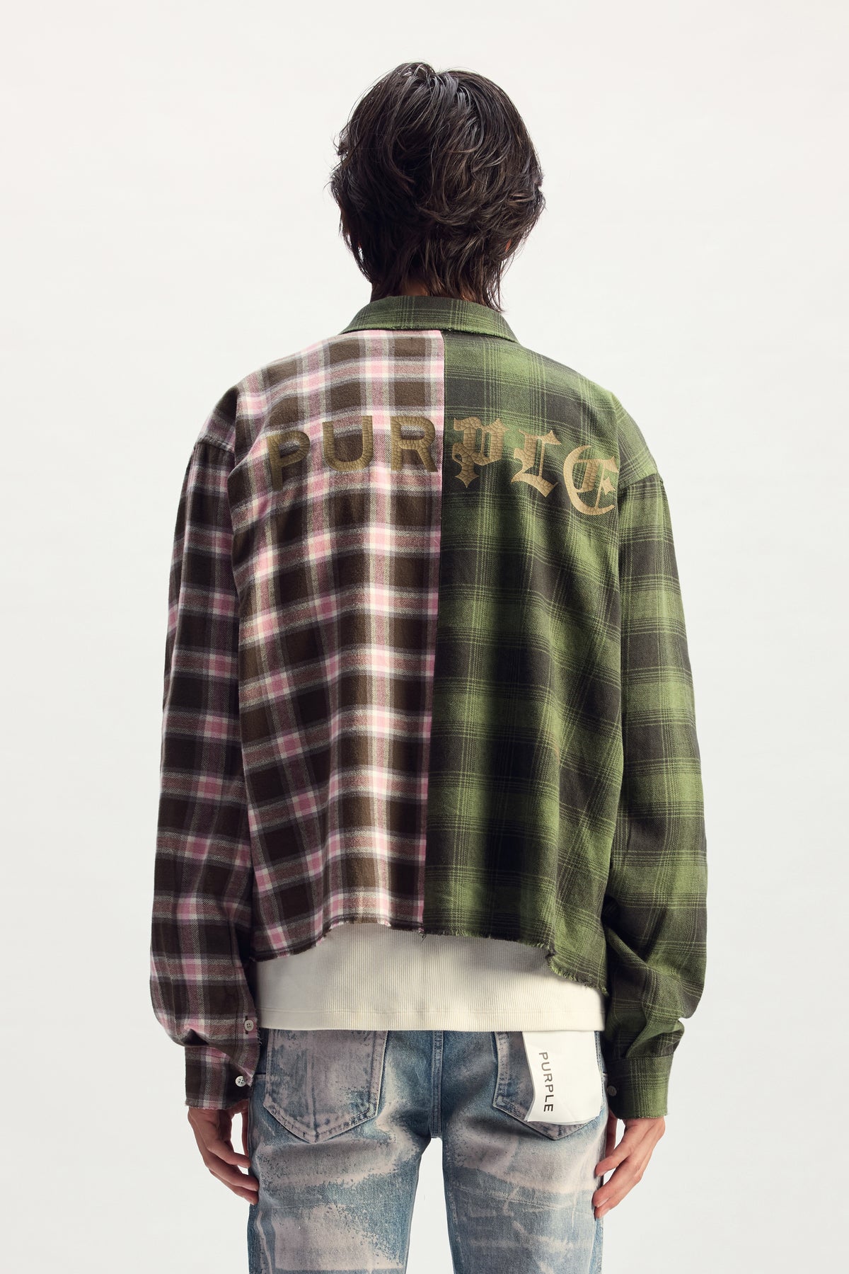 Gothic Wordmark Plaid Shirt