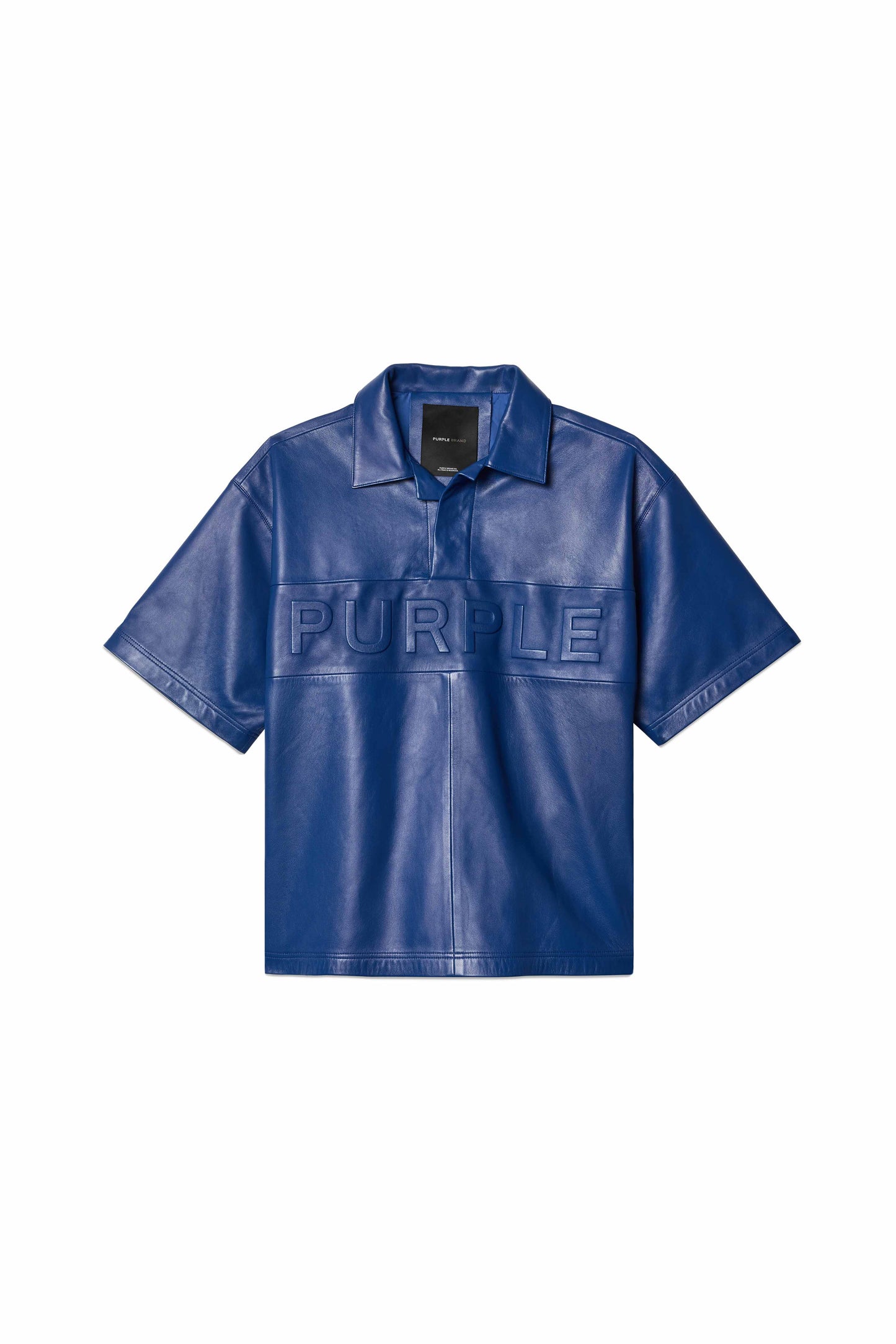 Leather Short Sleeve Polo