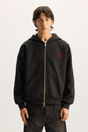 Split Zip Up Hoodie