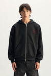 Split Zip Up Hoodie