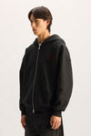 Split Zip Up Hoodie