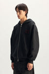 Split Zip Up Hoodie