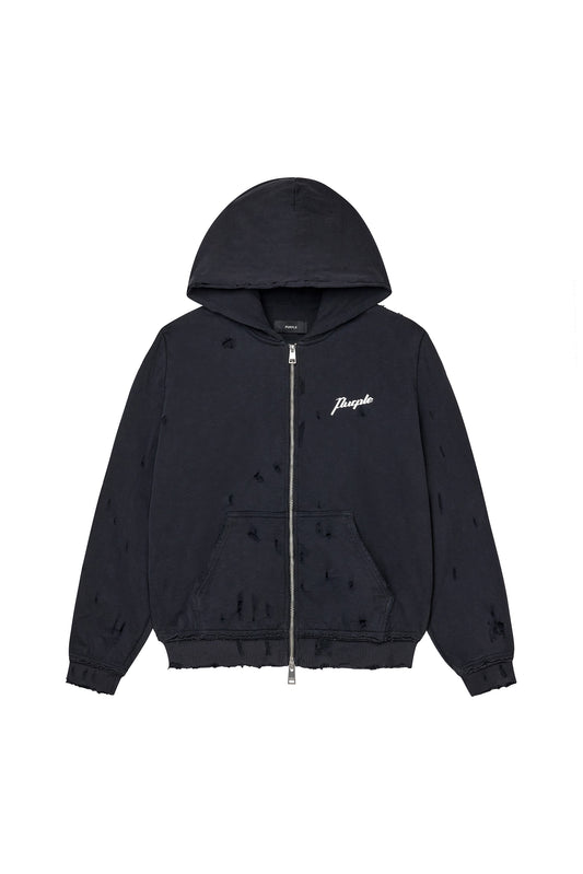 Script Zip Up Hoodie